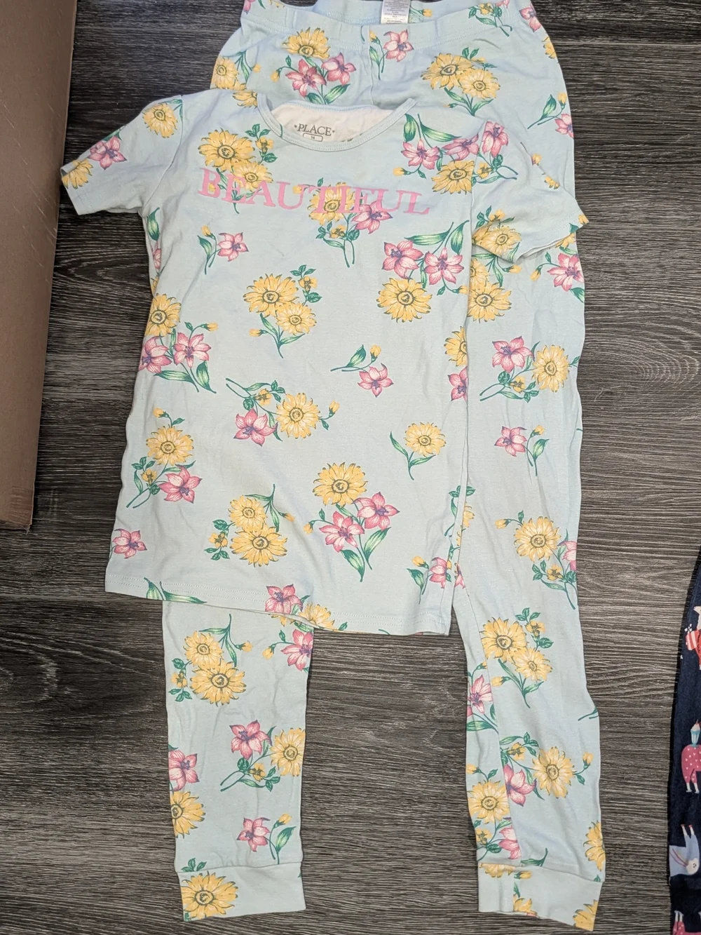 The Childrens Place Girls' Blue Floral 